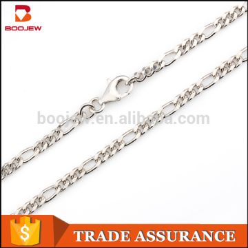 Newest design white gold palted women silver necklace chain,pure silver chain necklace,925 sterling silver chain