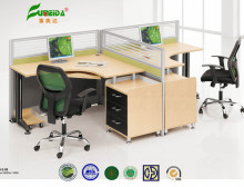 MFC Two Cubical High End Modern Office Table