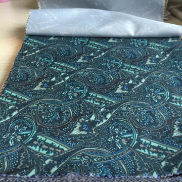 Tree Branches Green/Brown Printed Lining