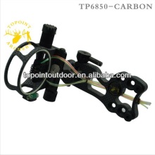 Topoint Archery,5 Pin Bow sights,TP6850-CARBON,5 pin Bow sights,Micro adjust,Tool less design,CARBON version