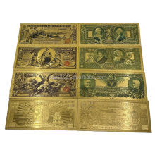 Hot Sale: Waterproof 24K Gold Foil Plated Banknotes in Various Denominations - USD Dollar Bank Note in PVC Material