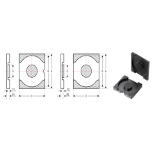 Magnet công nghiệp mềm EPQ54 Ferrite Magnet Core