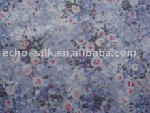 hot sale 9mm Silk/Cotton Voile fabric in print