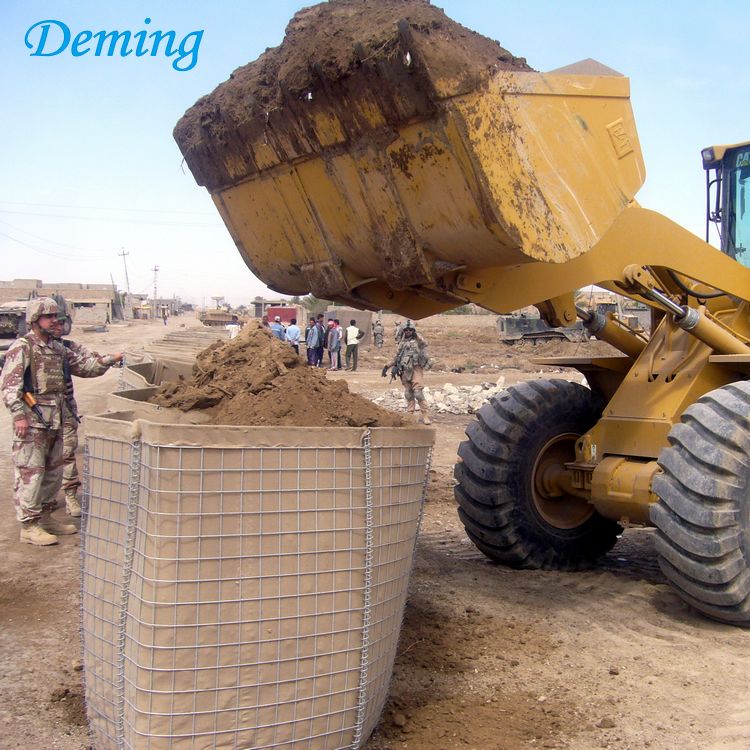 1.0m Height Galvanized Hesco Bastion Flood Barrier