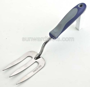 12-1/2" Stainless steel hand spading fork