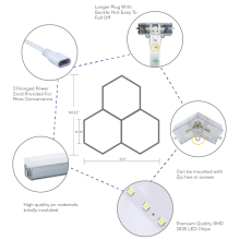 Honeycomb Ceiling LED Light Panel 2410mm*4780mm Hexagon Grid