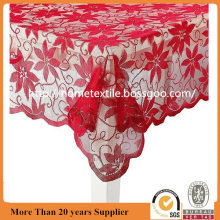 Christmas Flower Poinsettia Lace Table Cloth