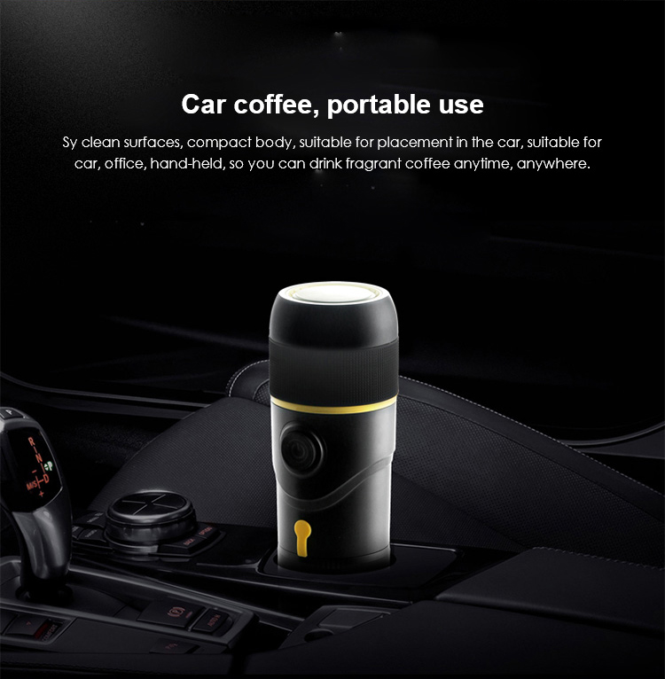 Portable Electric Espresso Coffee Maker Mini Capsule Car Espresso Coffee Machine Travel Car USB Coffee Maker