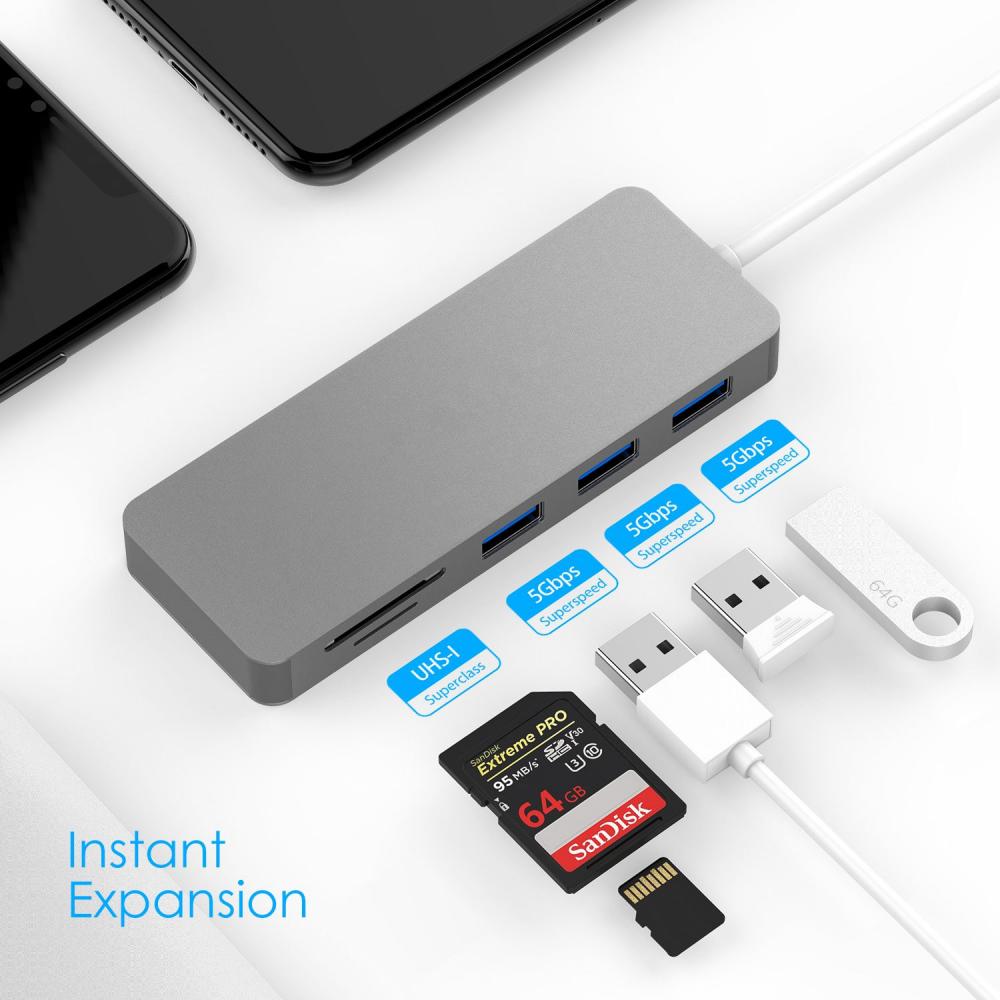 محول USB 3.1 Type-C إلى Hub