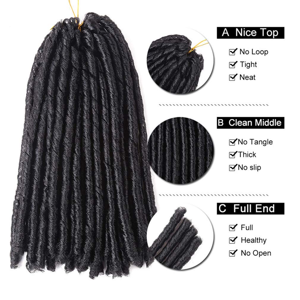 Hot sell soft dread hair piece soft dreads blond soft dread braids