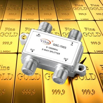 5-1000MHz 3-Way Cable TV Splitter