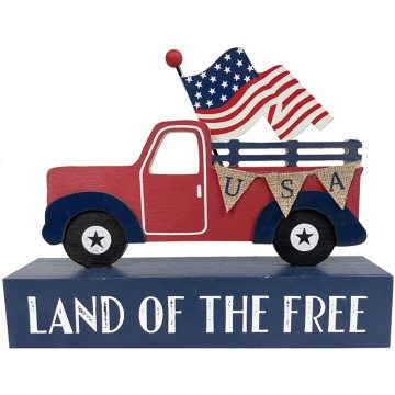 Patriotic Decor American Flag Truck Box Sign