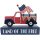 Patriotisch decor American Flag Truck Box Sign