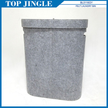 Utility Non woven Gray Laundry Bin