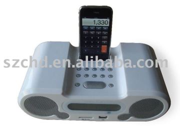 docking system speaker for iphone/ipod