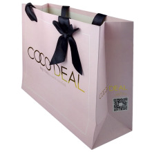 Custom Gold Foil Lower Price Coated Paper Bag