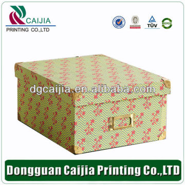 China cheap corrugated storage boxes with lid