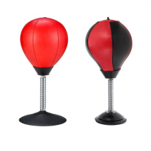 Customizable Logo Boxing Training Kit: Fight Ball, Head Band, and Weighted Punch Bag in Black and Red