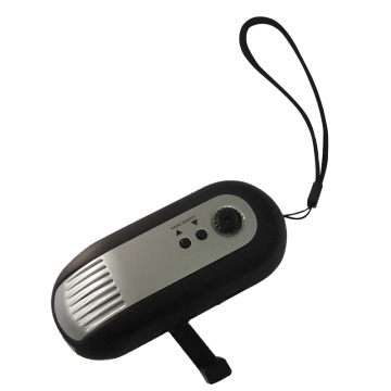 3LED Radio Flashlight with Hand Crank and FM Radio