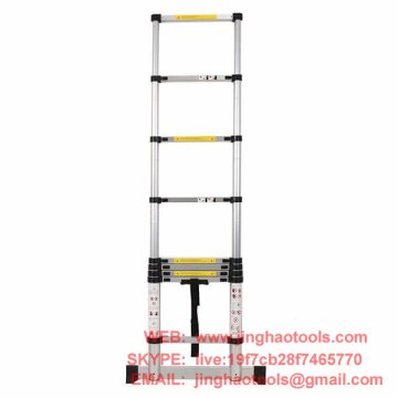 2.6m Aluminum Telescopic Ladder With Stabilize Bar