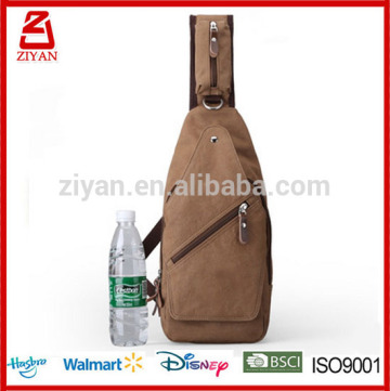 factory wholesale men canvas sling bag men