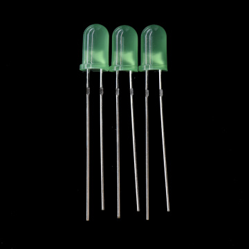 Суперяркий рассеянный зеленый светодиод 5 мм, 520 нм