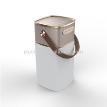 2-in-1 LED Lantern Bluetooth Speaker with Power Bank & built-in microphone. IPX4 Water Resistant