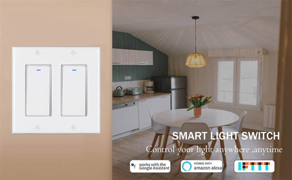 Hot sell 2020 popular smart home wall switch No battery wireless zigbee smart switch