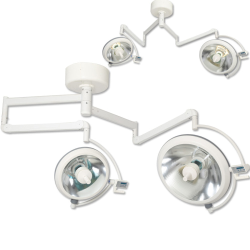 Lampe chirurgicale halogène à double tête montée au plafond