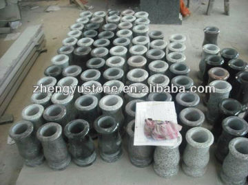 memorial granite vase