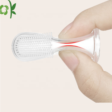 Food Grade Baby Oral Cleaning Soft Silicone Toothbrush