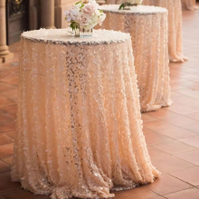 North European and American Style Luxury Hotel Wedding Banquet Table Covers