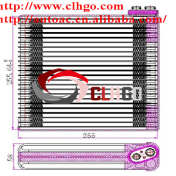 Auto Air Conditioner Evaporator /air conditioner evaporator for TOYOTA ALTIS 01'