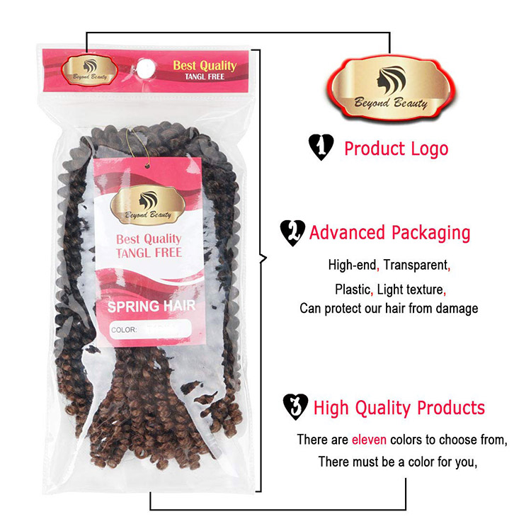 spring twist braids hair ombre color Beyond Beauty Spring Twist crochet braids synthetic braiding hair extension