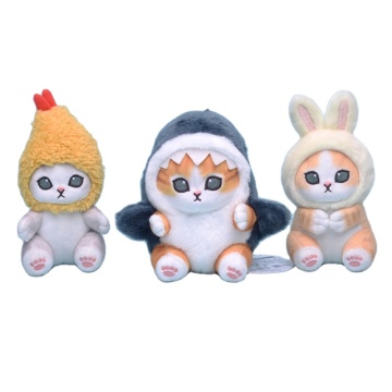 Cute Kawaii Plush Doll Pendant - Shark Cat Fried Shrimp Toy