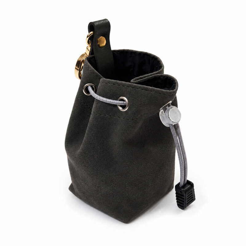 Silicone Dog Treat Pouch – 82g Lightweight Training Treat Bag with Adjustable Waist Belt for Puppy Training & Outdoor Walks
