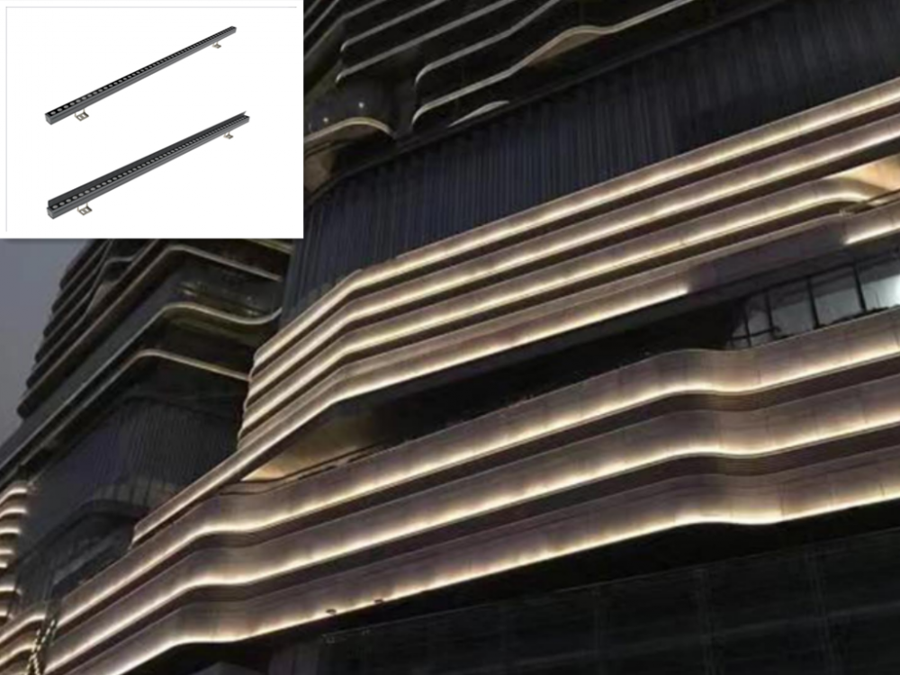 Luces de lavadora de pared exterior con efecto ligero