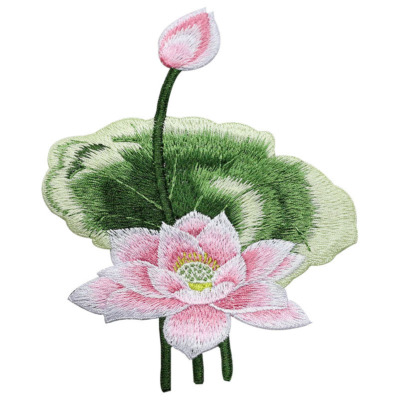 Lotus Embroidery Flowers