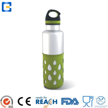 outdoor silicone drink water bottle covers, food grade silicone sleeve for thermos