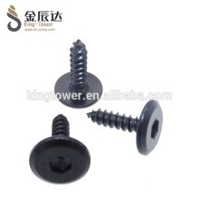 black hex socket head self tapping small electrical screws