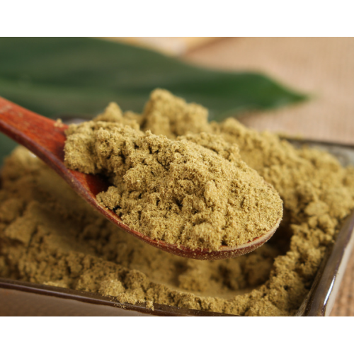 Cumin powder is used to flavor meals