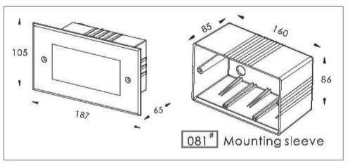 3W 100~240V Outdoor LED Wall Step Surface Mounted Light