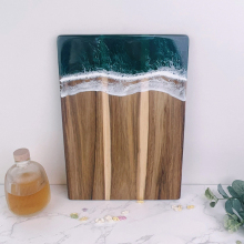 Trending Epoxy Resin Acacia Wood Ocean Wave Cutting Board