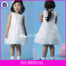 Ball Gown Modest Flower Girl Dresses Tulle Layered