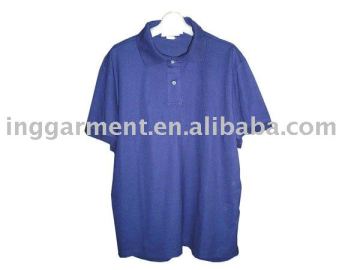 Men's Navy Pique Polo Shirt