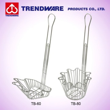 Sea shell configuration fryer Taco Salad Basket