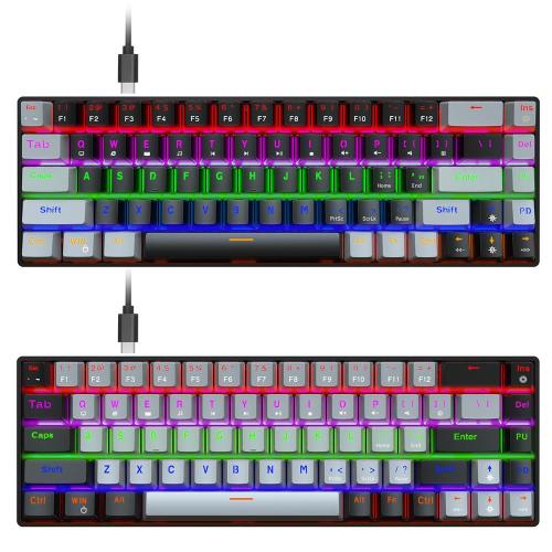 Optical Gaming Mechanical Keyboard With 68 Keys