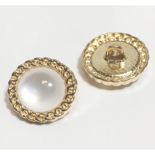 Wholesale metal buttons pearl round decorative buttons