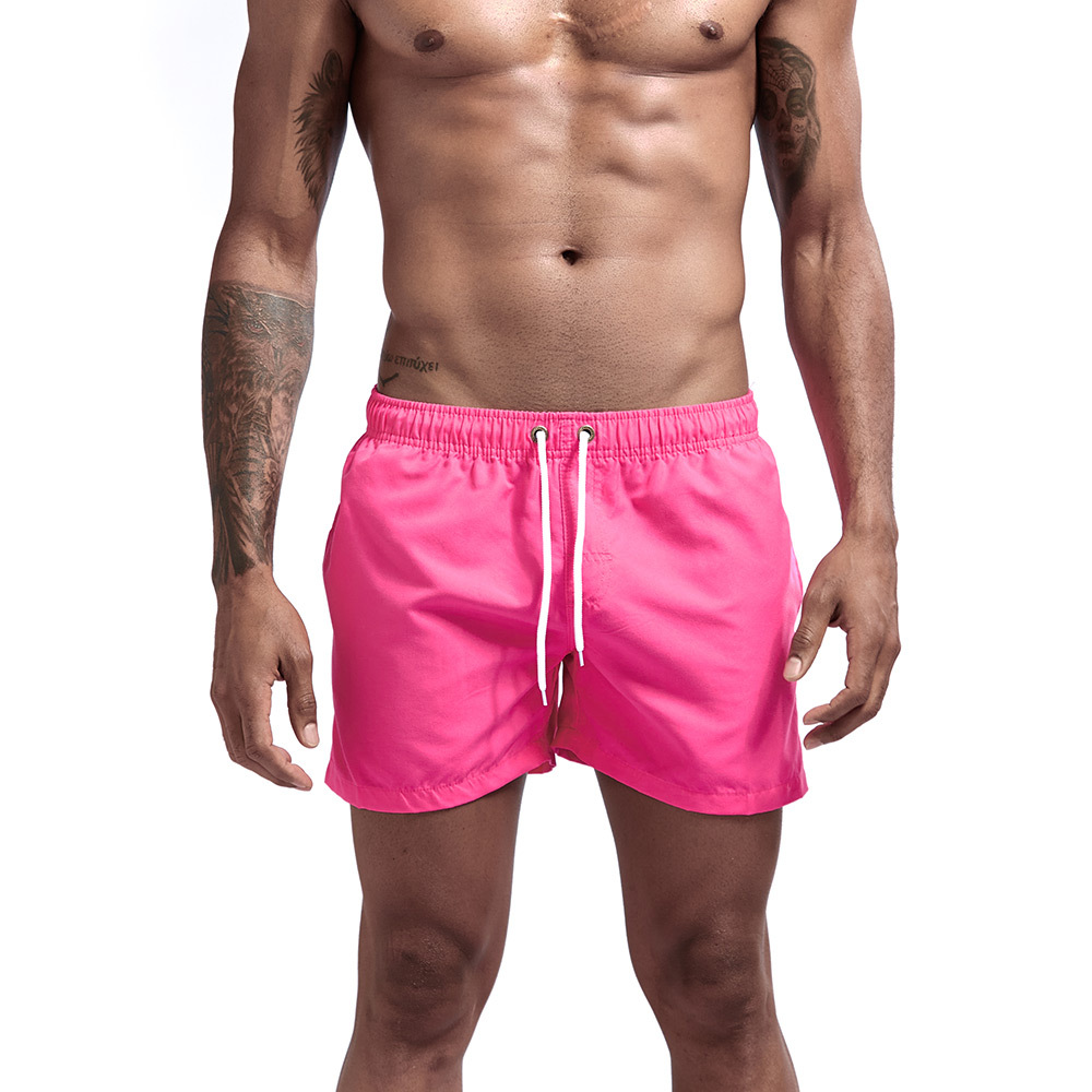 Мужские розовые классические шорты поддержки индивидуально логотип