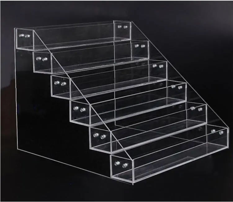 Acrylic Nail Polish Display Stand Lipstick Showing Rack Shelf Cosmetic Tray Nail Polish Organizer